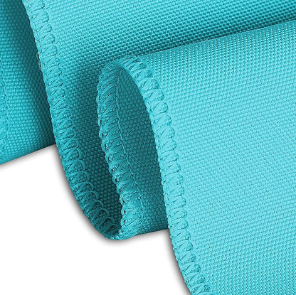 LTC LINENS Tablecloth - 120 Inch Round Tablecloths for Circular Table Cover in Turquoise Washable Polyester Fabric- Great for Buffet Table, Parties