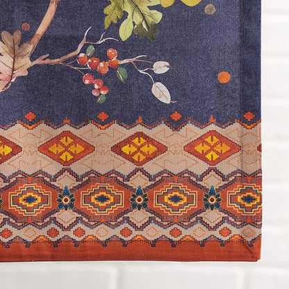 Maison d' Hermine Table Runner 100% Cotton Single Layer Table Runners 48 inches Long for Thanksgiving Christmas Decorations Home Kitchen Dining Party Wedding (Kelim - Infinity, 14.5" x 48")