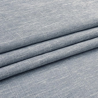 Vision Home Blue Pinch Pleated Semi Sheer Curtains Textured Light Filtering Window Curtains 84 inch for Living Room Bedroom Rayon Blended Chambray Blue Pinch Pleat Drapes with Hooks 2 Panels 40"Wx84"L