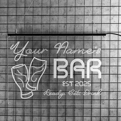 Personalized Pool Side Bar & Grill Neon Sign, Custom LED Wall Light for Backyard, Patio, Outdoor Bar, BBQ Area, Fun Gift for Grill Lovers