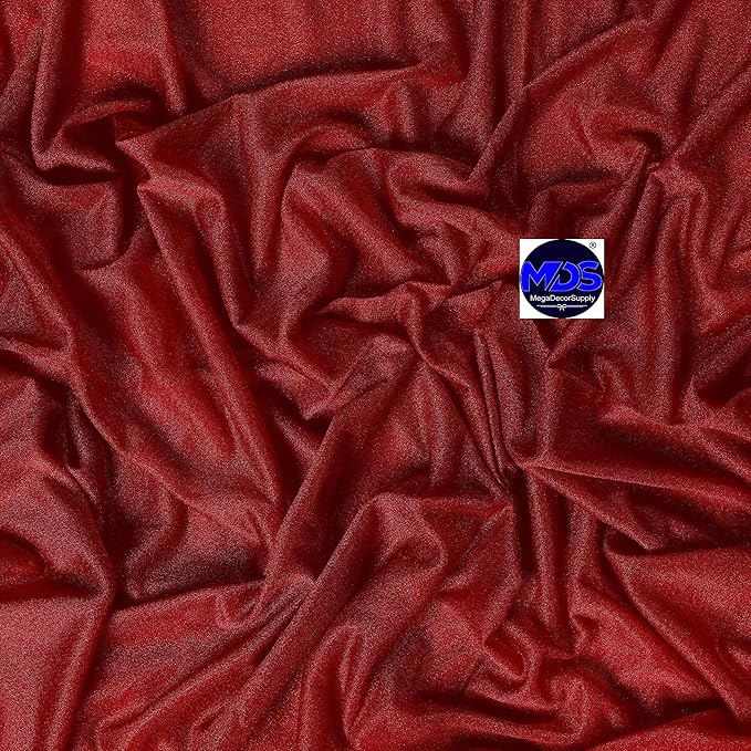 MDS Halloween Chiffon Draping Fabric - 1 Panel, 30" Wide x 20ft Long - Sheer Spooky Arbor & Canopy Drapery for Haunted House Backdrops, Party Ceilings, DIY Costumes & Themed Events - Apple Red