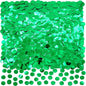 Green Foil Metallic Round Table Confetti Decor - Summer Tropical Jungle Safari Baby Shower Birthday Party Mylar Scatter Confetti Decorations, 60g