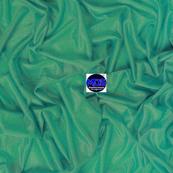MDS Halloween Chiffon Draping Fabric - 2 Panel, 30" Wide x 40ft Long - Sheer Spooky Arbor & Canopy Drapery for Haunted House Backdrops, Party Ceilings, DIY Costumes & Themed Events - Emerald Green