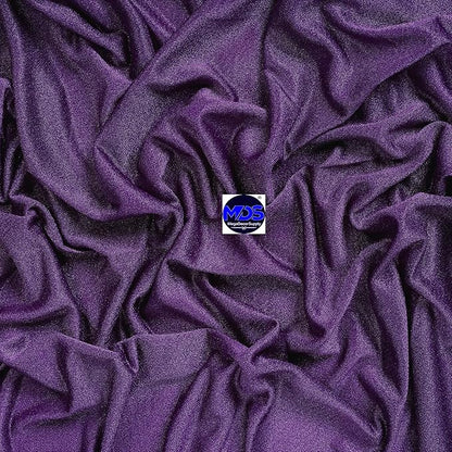 MDS Halloween Chiffon Draping Fabric - 1 Panel, 30" Wide x 75ft Long - Sheer Spooky Arbor & Canopy Drapery for Haunted House Backdrops, Party Ceilings, DIY Costumes & Themed Events - Cadbury Purple