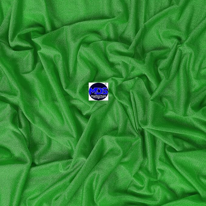 MDS Halloween Chiffon Draping Fabric - 1 Panel, 30" Wide x 75ft Long - Sheer Spooky Arbor & Canopy Drapery for Haunted House Backdrops, Party Ceilings, DIY Costumes & Themed Events - Green
