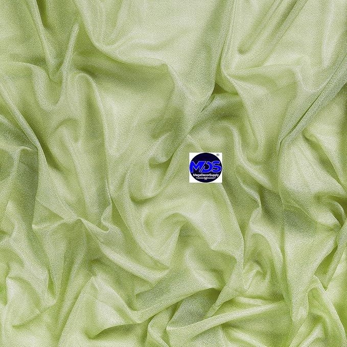MDS Halloween Chiffon Draping Fabric - 1 Panel, 30" Wide x 75ft Long - Sheer Spooky Arbor & Canopy Drapery for Haunted House Backdrops, Party Ceilings, DIY Costumes & Themed Events - Sage Green