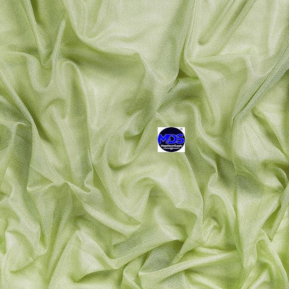 MDS Halloween Chiffon Draping Fabric - 2 Panel, 30" Wide x 30ft Long - Sheer Spooky Arbor & Canopy Drapery for Haunted House Backdrops, Party Ceilings, DIY Costumes & Themed Events - Sage Green