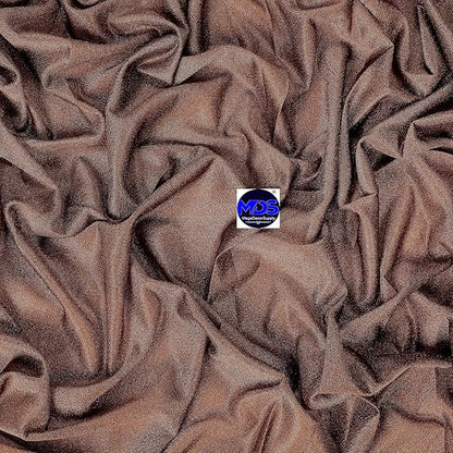 MDS Halloween Chiffon Draping Fabric - 1 Panel, 30" Wide x 100ft Long - Sheer Spooky Arbor & Canopy Drapery for Haunted House Backdrops, Party Ceilings, DIY Costumes & Themed Events - Mocha