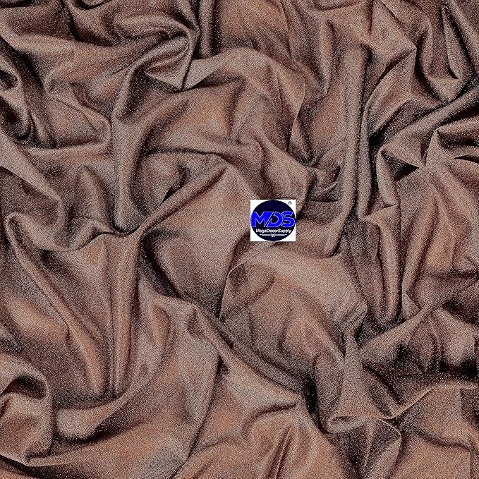 MDS Halloween Chiffon Draping Fabric - 1 Panel, 30" Wide x 40ft Long - Sheer Spooky Arbor & Canopy Drapery for Haunted House Backdrops, Party Ceilings, DIY Costumes & Themed Events - Mocha